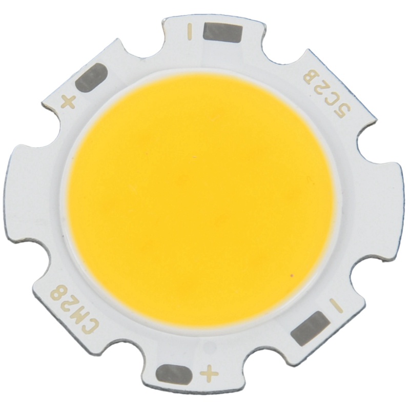 Chip Đèn LED COB 3W Ánh Sáng Trắng Ấm Áp Công Suất Cao 5W DC15-17V
