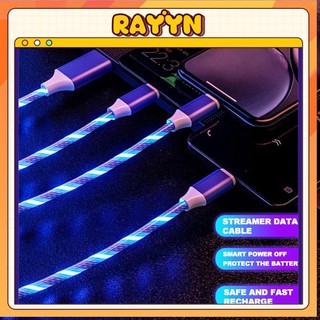 1m cáp sạc với đèn led, sạc nhanh cho micro usb/type c/ip