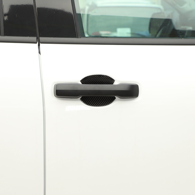 Tay Nắm Cửa Bên Ngoài Bằng ABS Sợi Carbon Màu Đen Cho Toyota Tundra 2022 2023