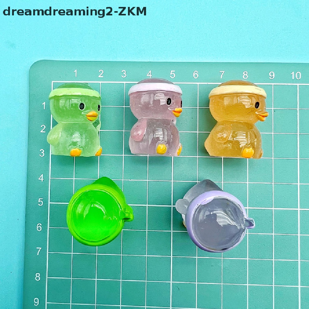 [Dreaming] Bộ 2 Tượng Vịt Hoạt Hình Dạ Quang Phát Sáng Trong Bóng Tối Dùng Trang Trí