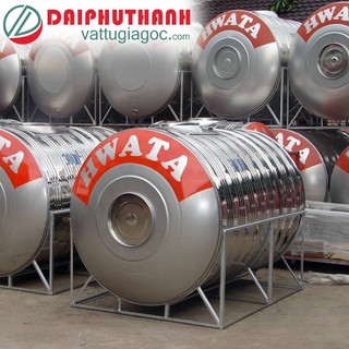 Bồn chứa nước, téc nước inox 304 hwata đứng, nằm 300l, 500l, 700l chính hãng