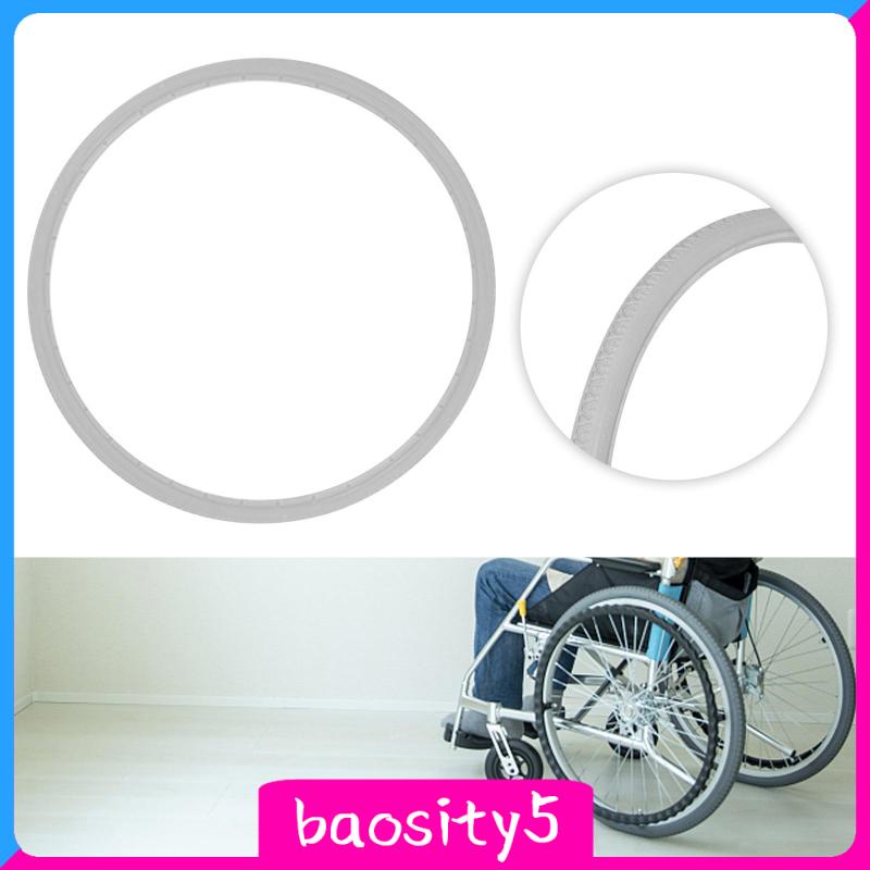 Bánh Xe Sau Xe Lăn 22 Inch Màu Xám Chống Mòn