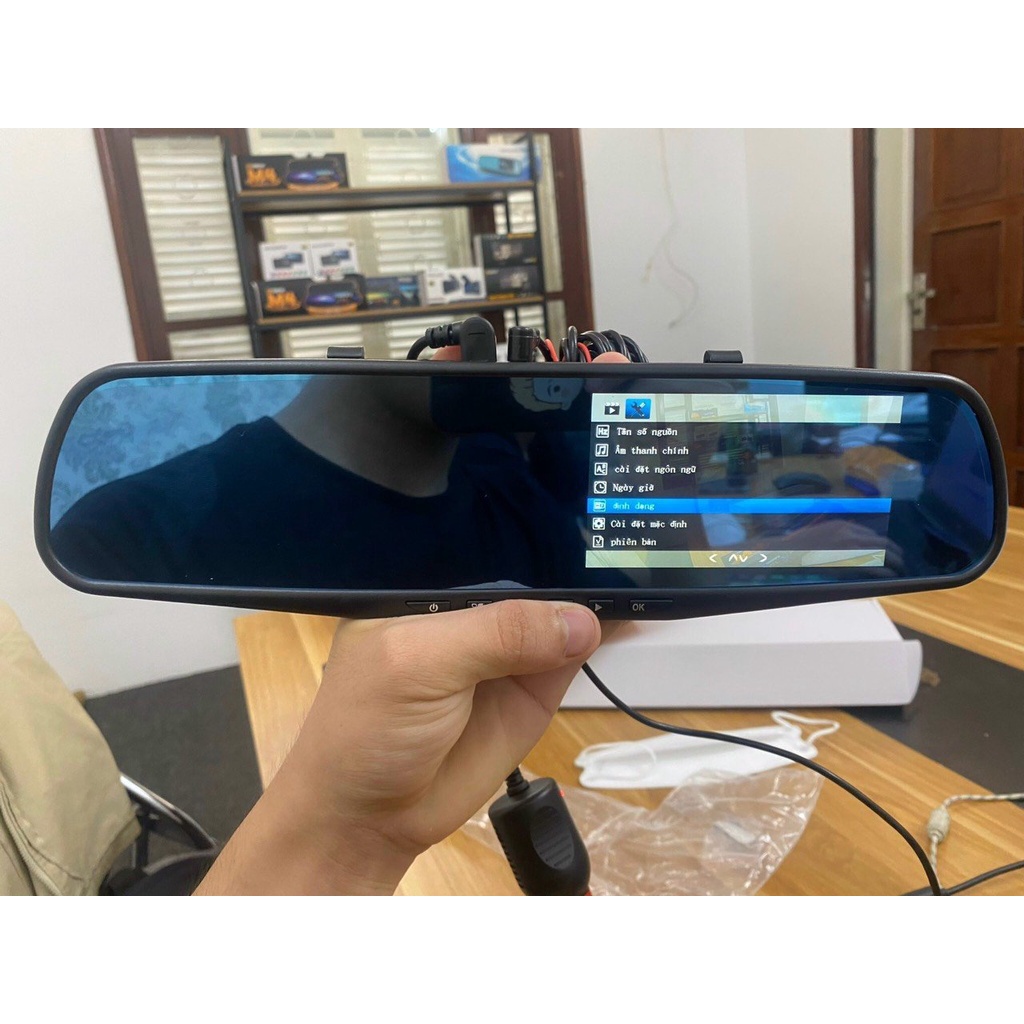 Camera hành trình ô tô  dạng gương chiếu hậu M5 hỗ trợ quay trước sau -Hàng Chính Hãng | BigBuy360 - bigbuy360.vn
