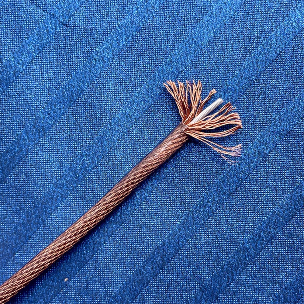 One Meter Litz 6 Đồng pha lê đơn Mạ bạc 379 Lõi Cáp tai nghe tự làm 2,8mm