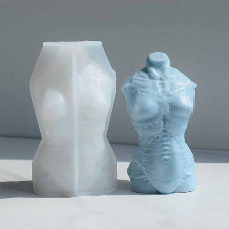 Khuôn Silicone Làm Xà Phòng Thủ Công Hình Cơ Thể Người Chống Dính