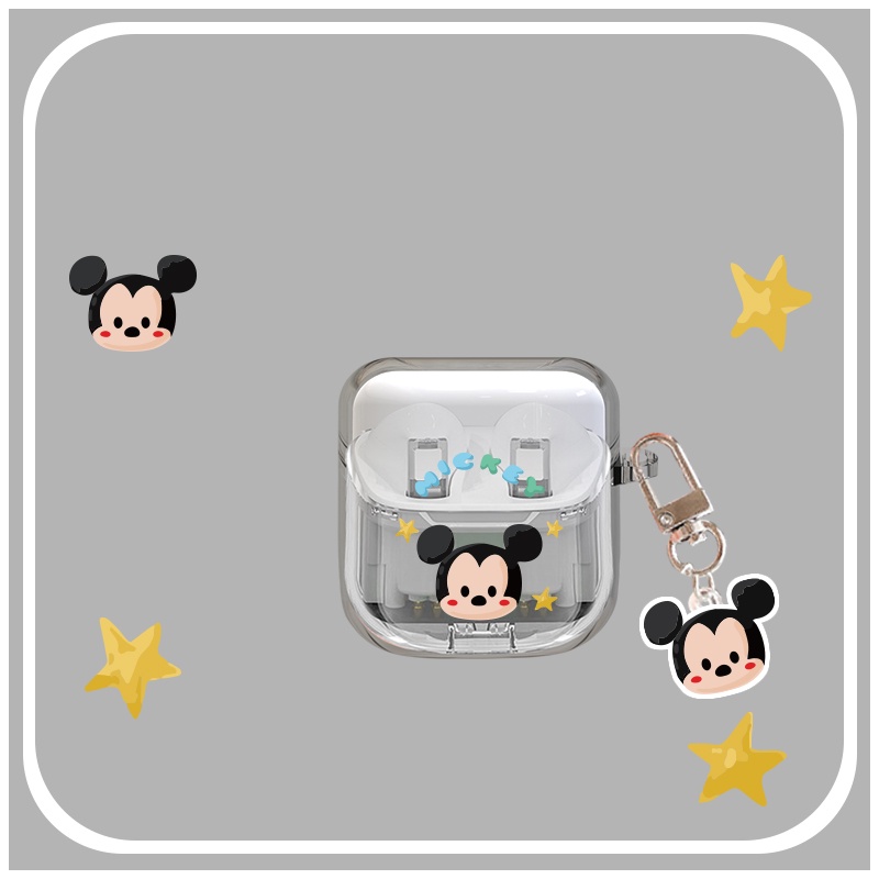 Vỏ Bảo Vệ Hộp Sạc Tai Nghe Bằng TPU Mềm Trong Suốt + Dây Đeo Chống Sốc Cho YX06 tws