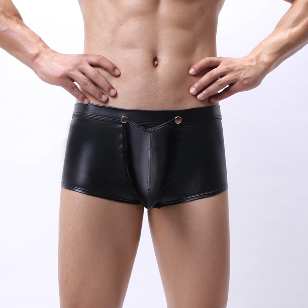 Quần Lót Nam Boxer Giả Da Có Thể Tháo Rời