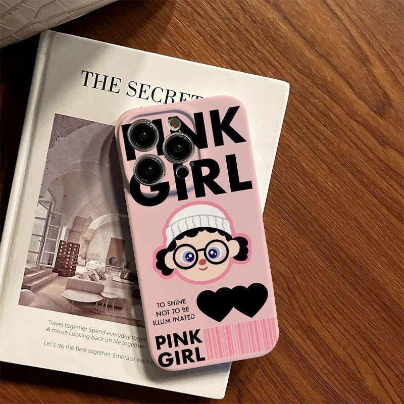 Ốp Điện Thoại Hình Cô Gái Xinh Xắn Cho iphone14promax 14 11 13 xr