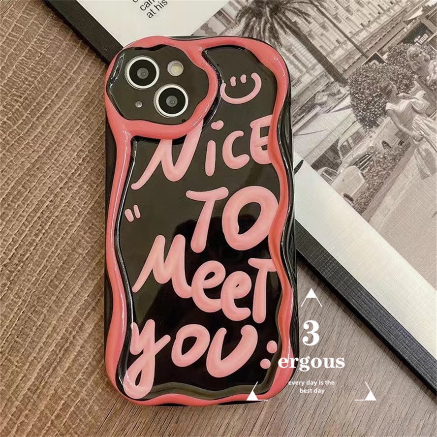 Ốp Điện Thoại TPU Mềm Họa Tiết Chữ Đơn Giản Bảo Vệ Cho IPhone 14 13 12 11 Pro Max SE2020 X XR Xs Max 7 8 6 6s Plus