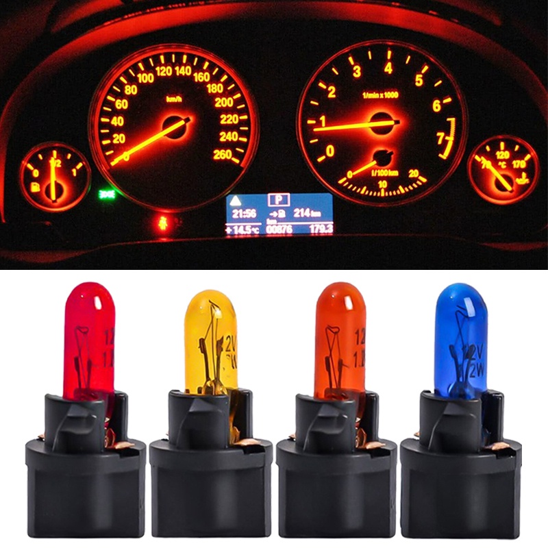 Bộ 10 Đèn LED T5 Mini Siêu Sáng Chất Lượng Cao Cho Xe Hơi