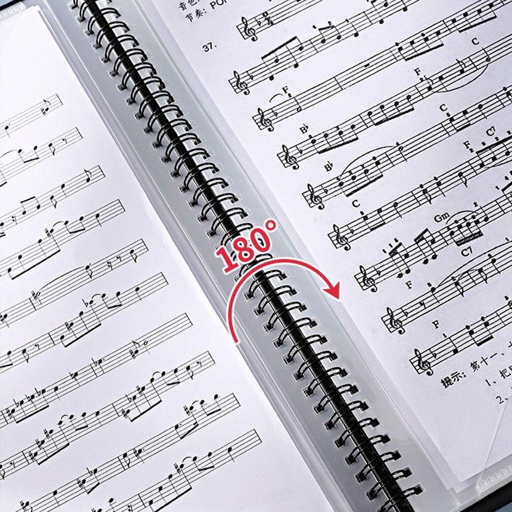 Jarred music score coil folder multi-layer 40 trang thư mục giấy a4 nhạc sĩ văn phòng phẩm nghệ sĩ piano tổ chức lưu trữ tài liệu