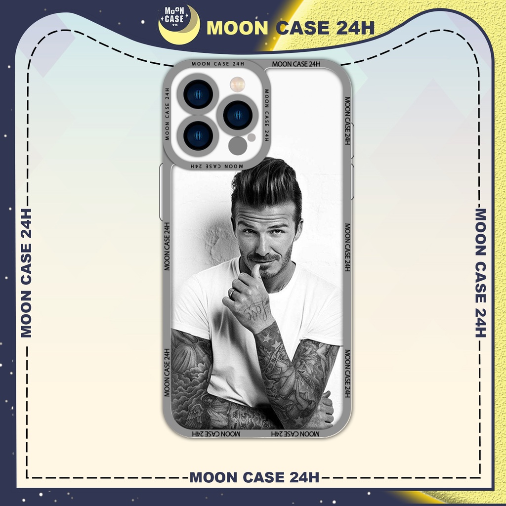 Ốp lưng iphone MOON CASE 24H Cầu Thủ Bóng Đá David Beckham Đen Trắng ip 8/x/xs/xsmax/11/12/13/14pro/plus/promax