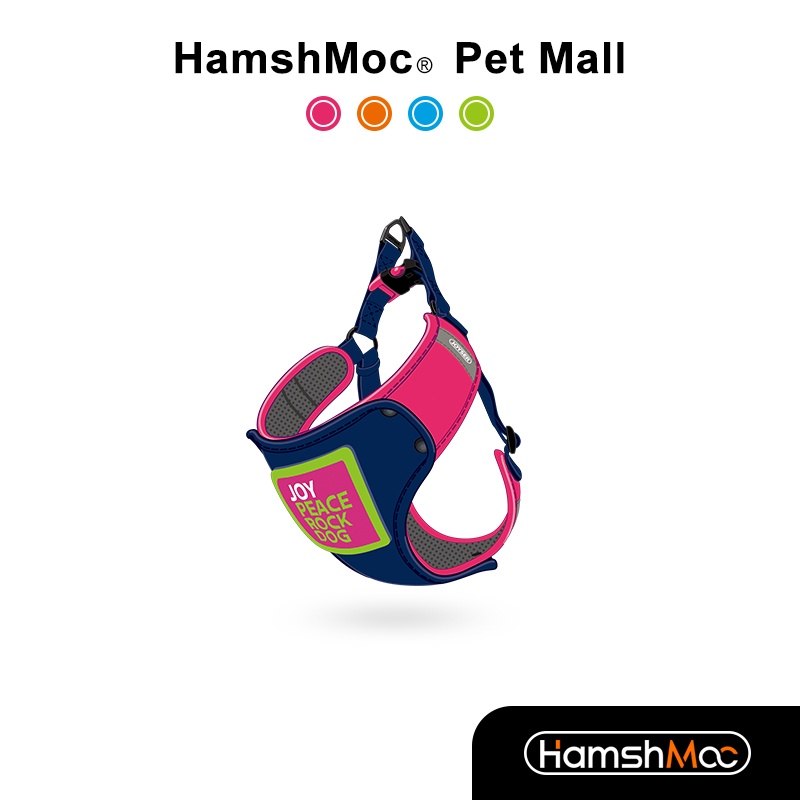 HamshMoc Dây Dắt Thú Cưng Đi Dạo Bằng Nilon Mềm Mại Thoáng Khí Thoải Mái Có Thể Điều Chỉnh Và Tháo Rời