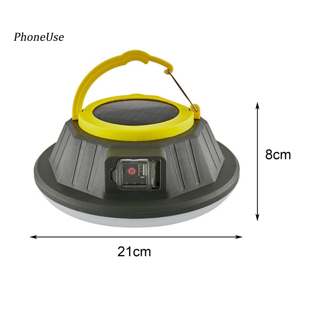 Pu Đèn Năng Lượng Mặt Trời Sạc USB Kép 300-1200LM