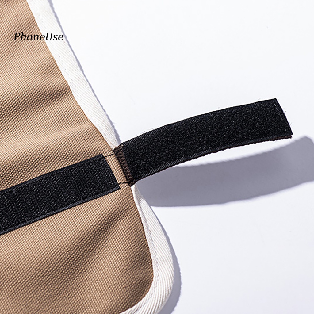 Túi Đựng Dụng Cụ Ăn Uống Nhiều Ngăn Bằng PU Và Vải Bạt Có Thể Gấp Gọn Sắp Xếp Gọn Gàng Cho Hoạt Động Ngoài Trời