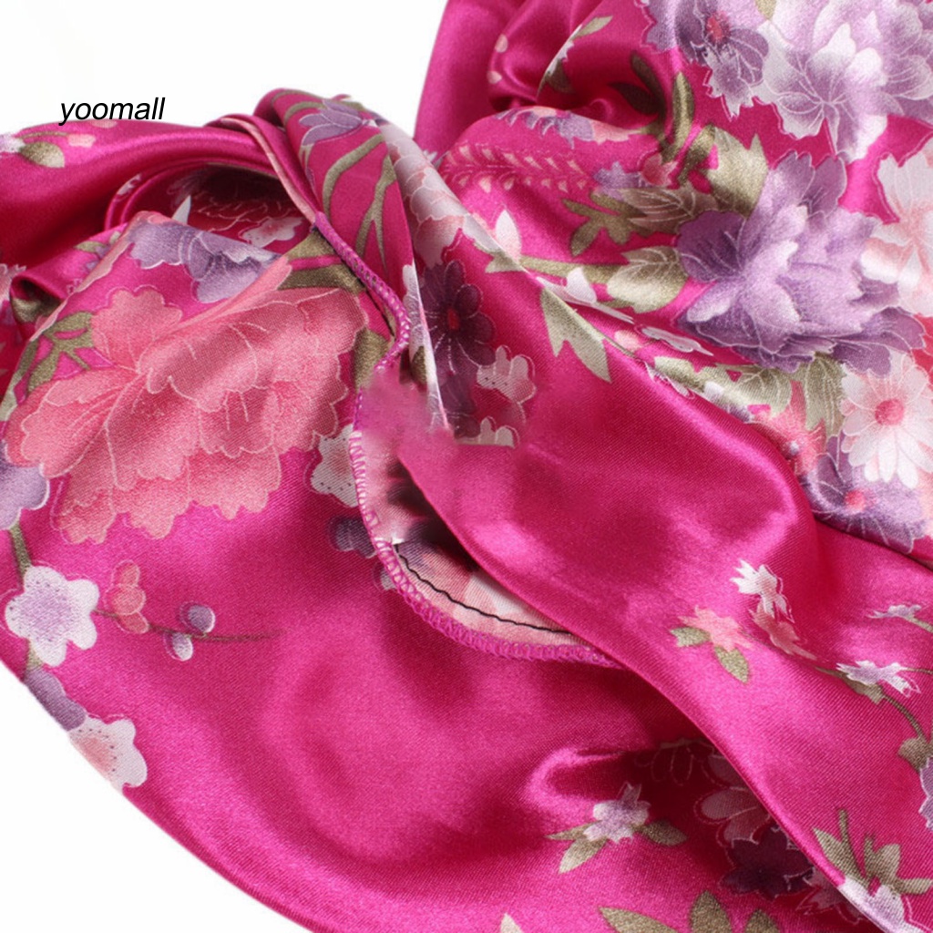 Mũ Trùm Tóc Bằng Polyester Đính Nơ In Họa Tiết Có Thể Tái Sử Dụng Cho Nữ