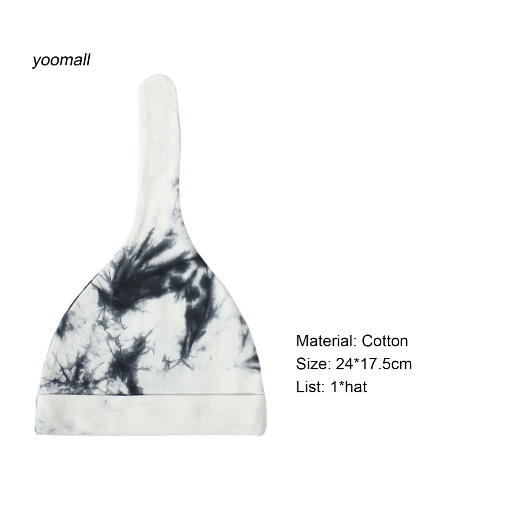 Mũ Beanie Nhuộm Màu Đuôi Cá Co Giãn Chống Mài Mòn Cho Bé Sơ Sinh