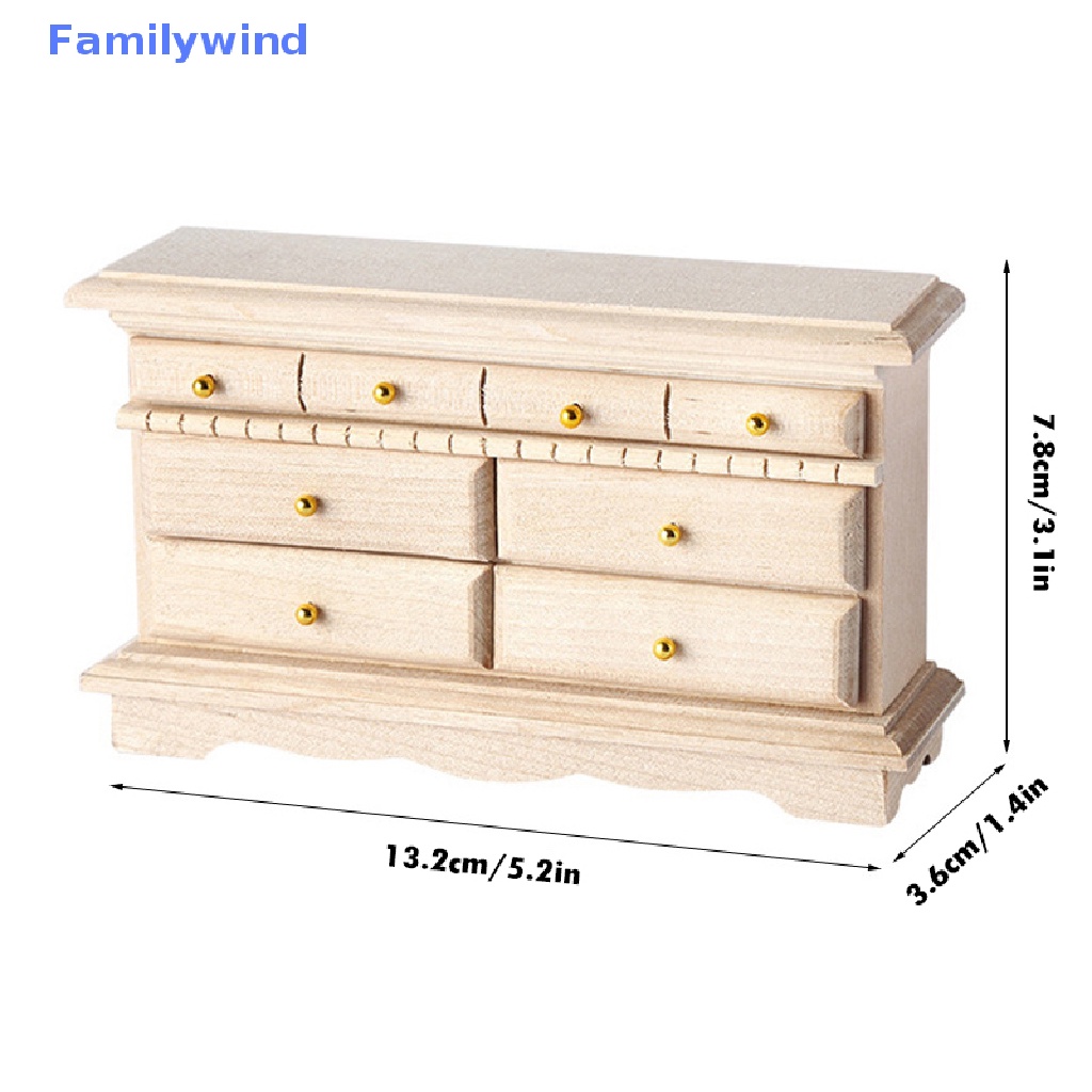 Mô Hình Tủ Quần Áo / Tủ Đồ Trang Trí Nhà Búp Bê Tỉ Lệ 1: 12