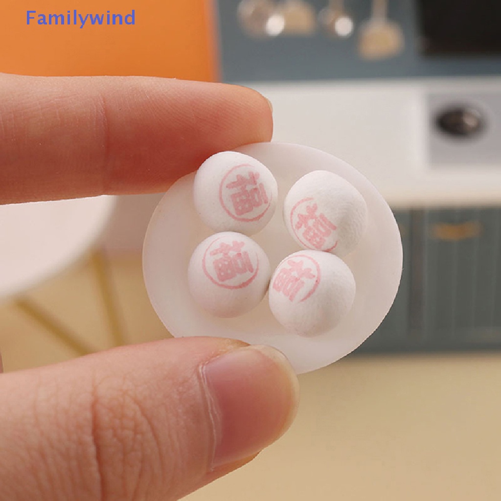 1 Set Mô Hình Bánh Bao Hấp Tỉ Lệ 1: 12 Dùng Trang Trí Nhà Búp Bê