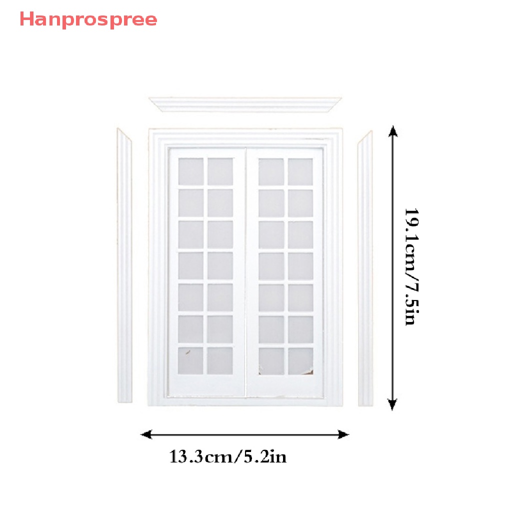 1 Set 28 Mô Hình Cửa Đôi 28 Cửa Màu Trắng DIY Trang Trí Nhà Búp Bê