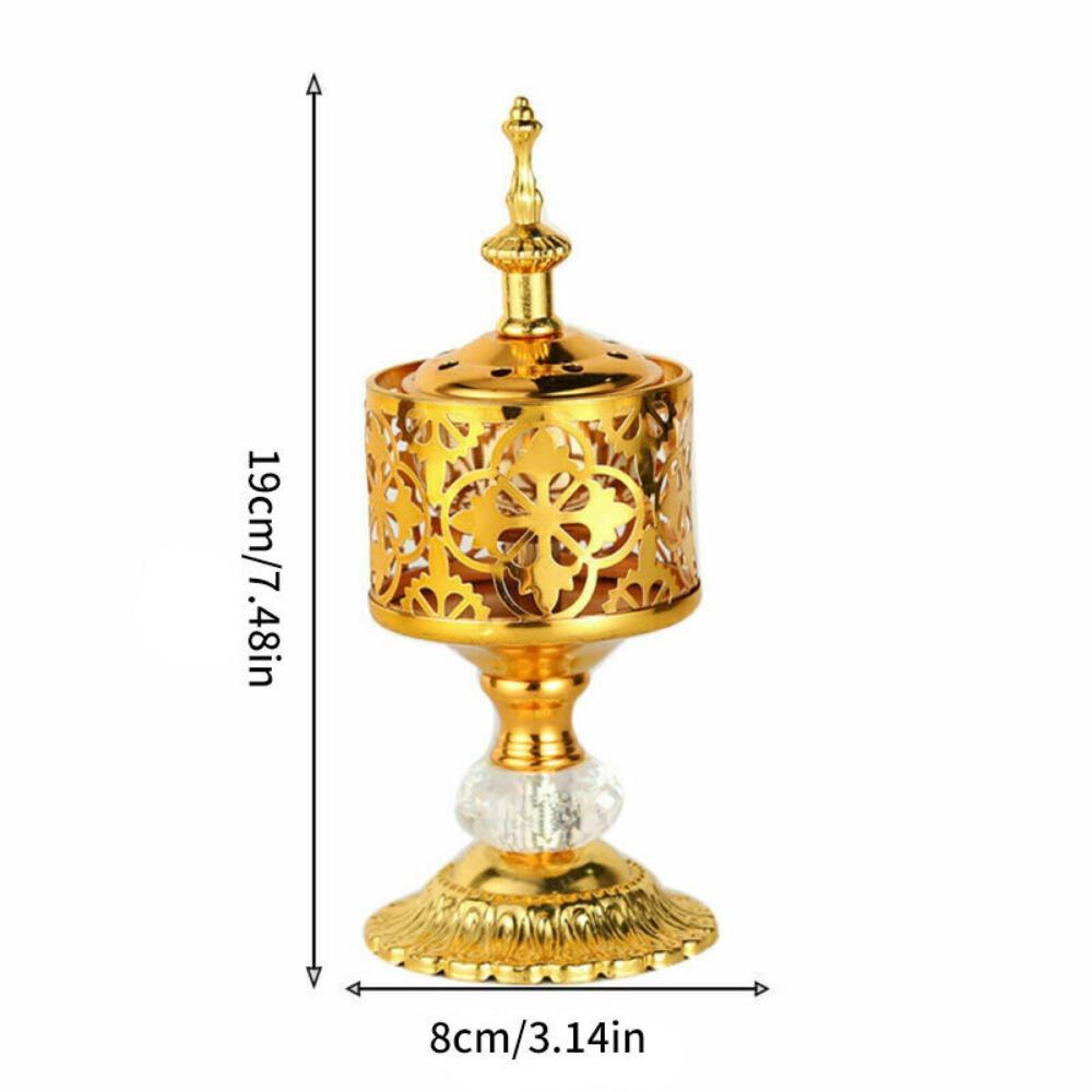 KRNY Đế Đốt Trầm Hương Hình Nón Truyền Thống Ả Rập Bằng Kim Loại