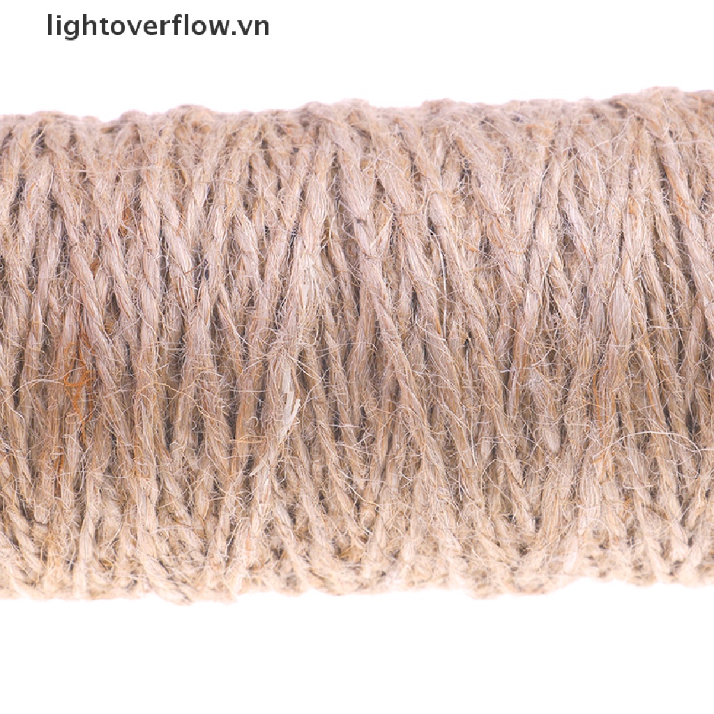 Cuộn Dây Đay Khô Tự Nhiên 100M Dùng Trang Trí Đồ Chơi DIY