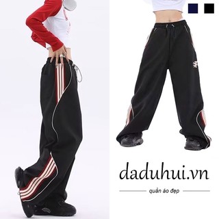 Daduhui New American Street Women's Sweatpants High Waist Loose Casual Pants Large Size Jogging Pants