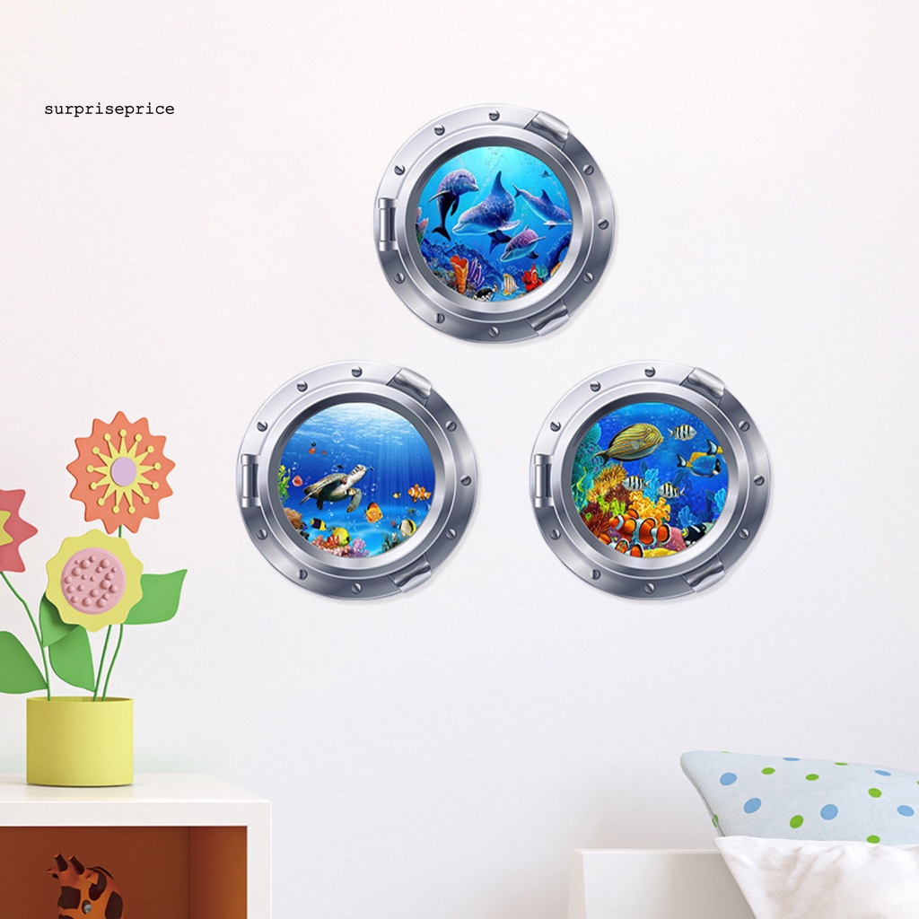 Sticker Dán Tường Chống Thấm Nước Họa Tiết Động Vật 3D Dùng Trang Trí Nhà