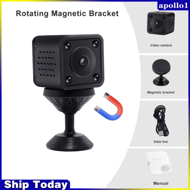 1 Bộ Camera Hồng Ngoại Mini CCTV F9 1080p Hd Wifi Có Tầm Nhìn Ban Đêm