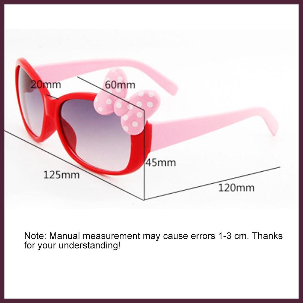 Mắt Kính Hình Nơ Dễ Thương Sáng Tạo Vui Nhộn Cho Bé Gái