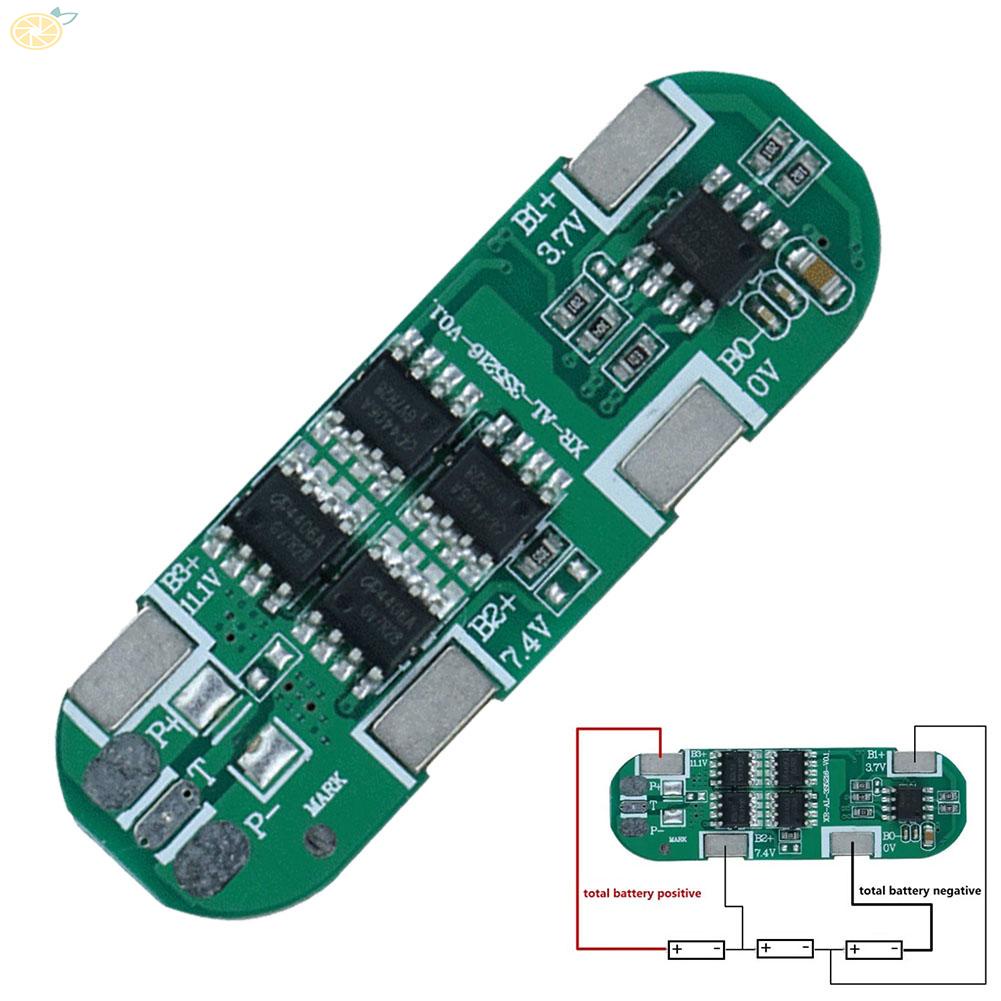 【VARSTR】Protection Board 11.1V 12.6V BMS 3S 8A Charge Recovery For Electric Toys Tools
