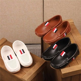 Giày da lười đục lỗ thoáng khí phong cách anh quốc size 21-36 cho bé trai