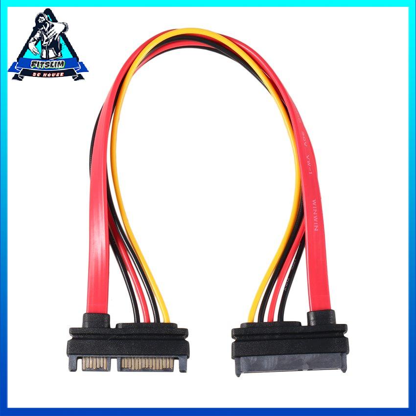 22 Pin Cáp Dữ Liệu Nối Tiếp Nguồn Sata Combo Mở Rộng Bộ Chuyển Đổi Kết Ata Sang Hdd Dây [U/18]