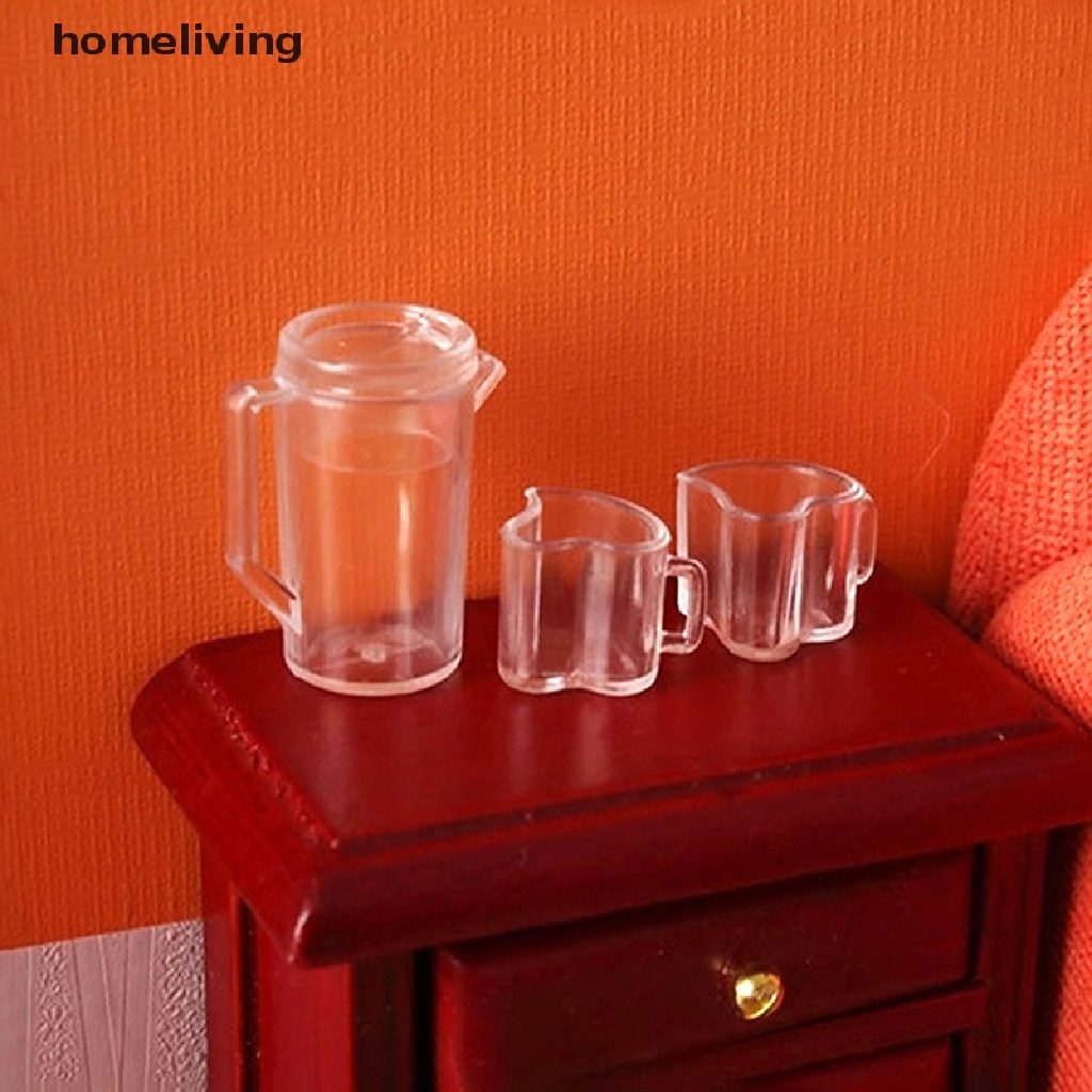 Bộ 5 Cốc Nước Trong Suốt Dùng Trang Trí Nhà Búp Bê 1: 12