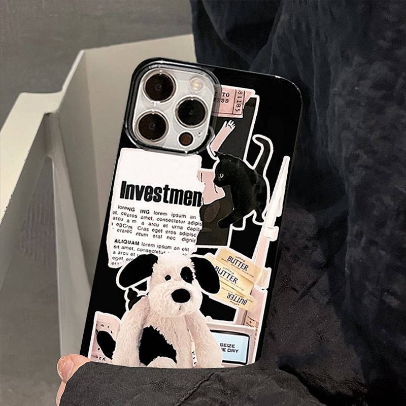 Ins American Retro Rabbit Mobile Phone Shell for iPhone Protective Case for iPhone 7/7Plus/8/8Plus/X/Xr/Xs/11/12/13mini /14pro Max KYW0