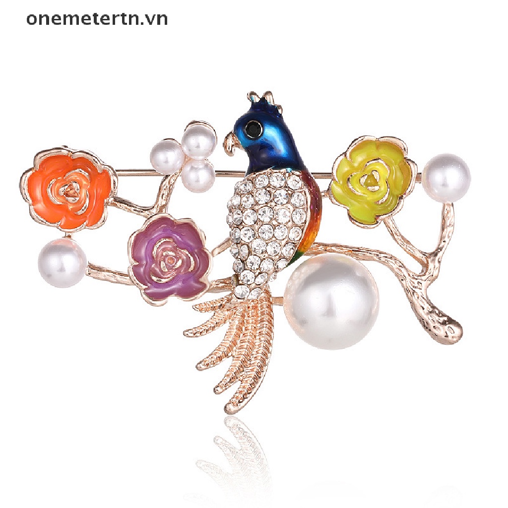 Ghim Cài Áo Đính Ngọc Trai Nhân Tạo Thời Trang Dành Cho Nữ