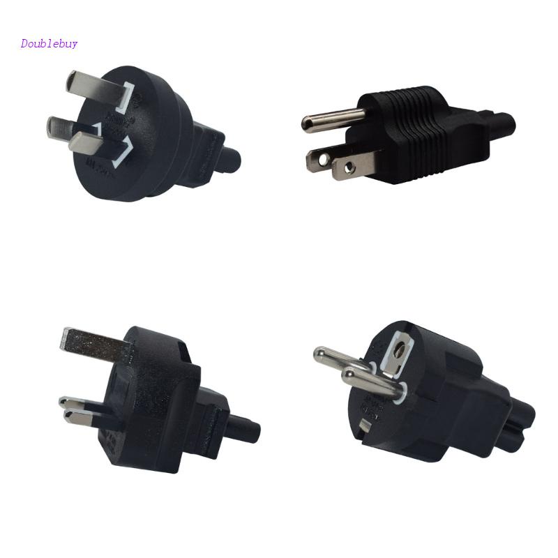 Bộ Chuyển Đổi Nguồn Điện IEC 320 C14 Sang C7 IEC 3Pole Male Sang Female 8 AC Dành Cho Laptop Notebook