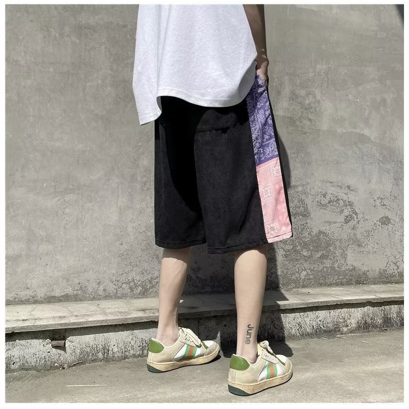 Quần Short Thể Thao Dáng Suông Năng Động Thời Trang Xuân Thu Cho Nam Phong Cách Harajuku
