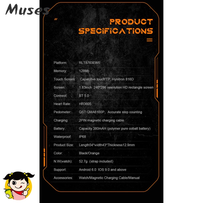 Đồng Hồ Thông Minh C20pro Màn Hình Hd 1.83 Inch Chống Thấm Nước Ip68 Kết Nối Bluetooth Chuyên Dụng