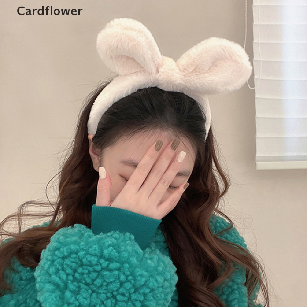 1 Băng Đô Tai Thỏ Lông Nhung Màu Trơn