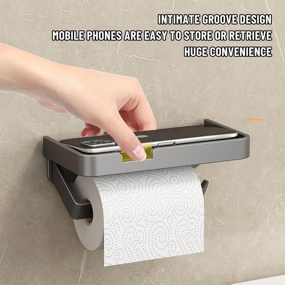 Hộp Đựng Khăn Giấy Chống Thấm Nước Kèm Khay Để Điện Thoại Tiện Dụng Giá Đỡ
