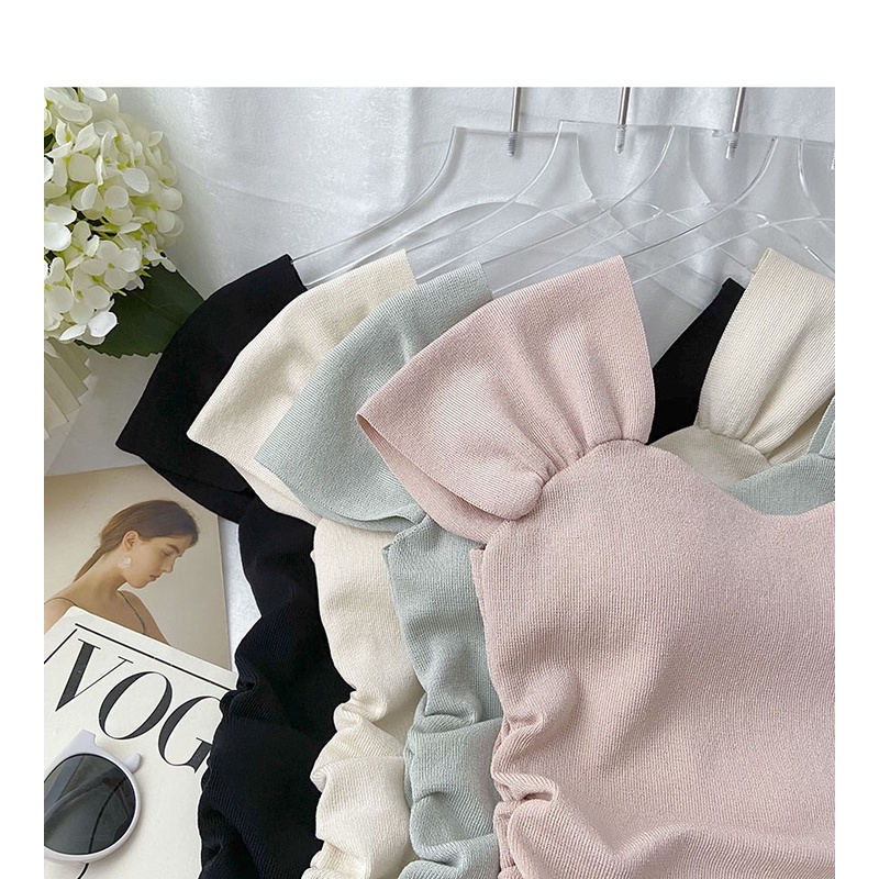 Áo croptop dệt kim SUXI không tay dáng ôm phong cách Hàn Quốc thời trang mùa hè dành cho nữ