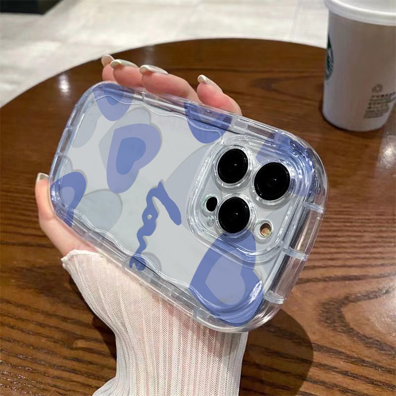 ✅Ốp Điện Thoại Mềm Trong Suốt Chống Sốc In Hình Trái Tim 12 Trái Tim Cho Iphone 8p / 14 11 7promax 13 / xr