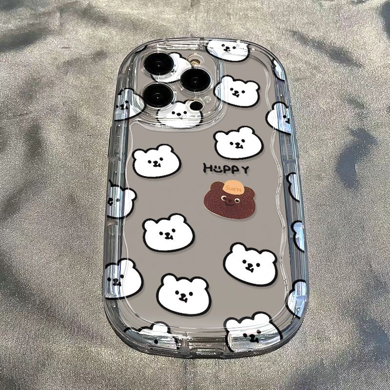 ✅Ốp Điện Thoại Mềm Trong Suốt Chống Sốc Hình Gấu Nâu Cho Iphone 7promaxxr13 8p xs11iPhone14 12 / S3K6