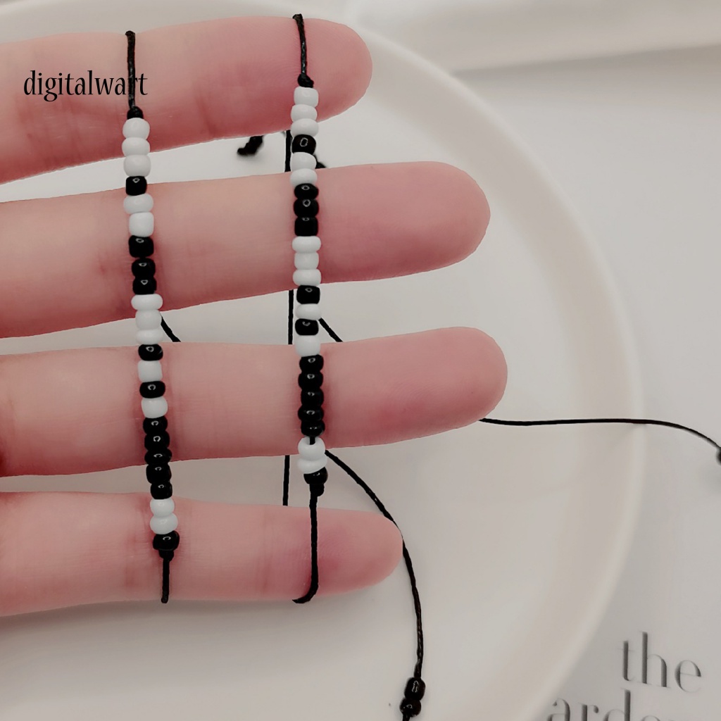 Kỹ Thuật Số| Bộ 2 Vòng Tay Dây Bện Thủ Công Có Thể Điều Chỉnh Kích Thước