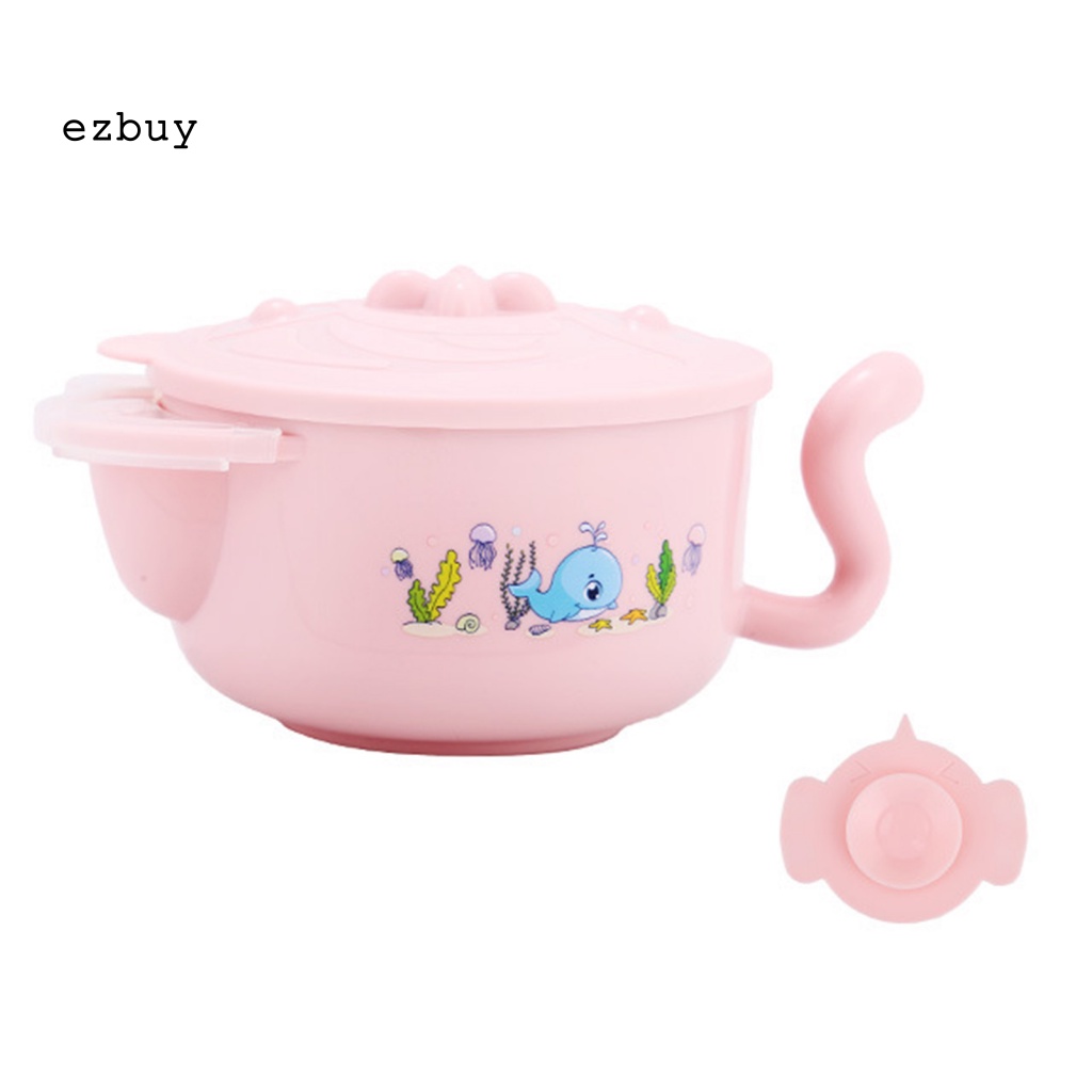 Bát Ăn Dặm Bằng Thép Không Gỉ Có Tay Cầm Tiện Dụng Cho Bé