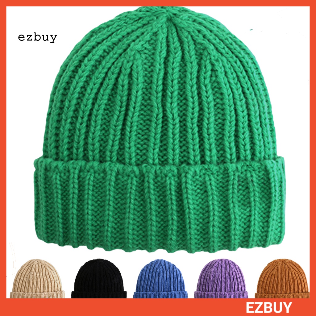 [EY] Mũ Len Polyester Dệt Kim Thoải Mái Mặc Hàng Ngày Dễ Phối Đồ Cho Trẻ Sơ Sinh