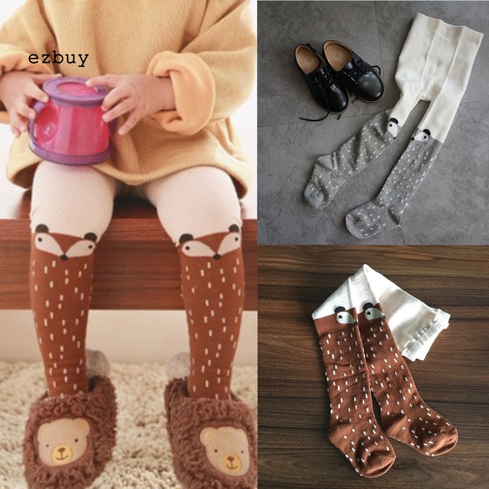 [EY] Quần Tất Ấm Áp Hình Cáo Hoạt Hình Dễ Thương Cho Bé Gái