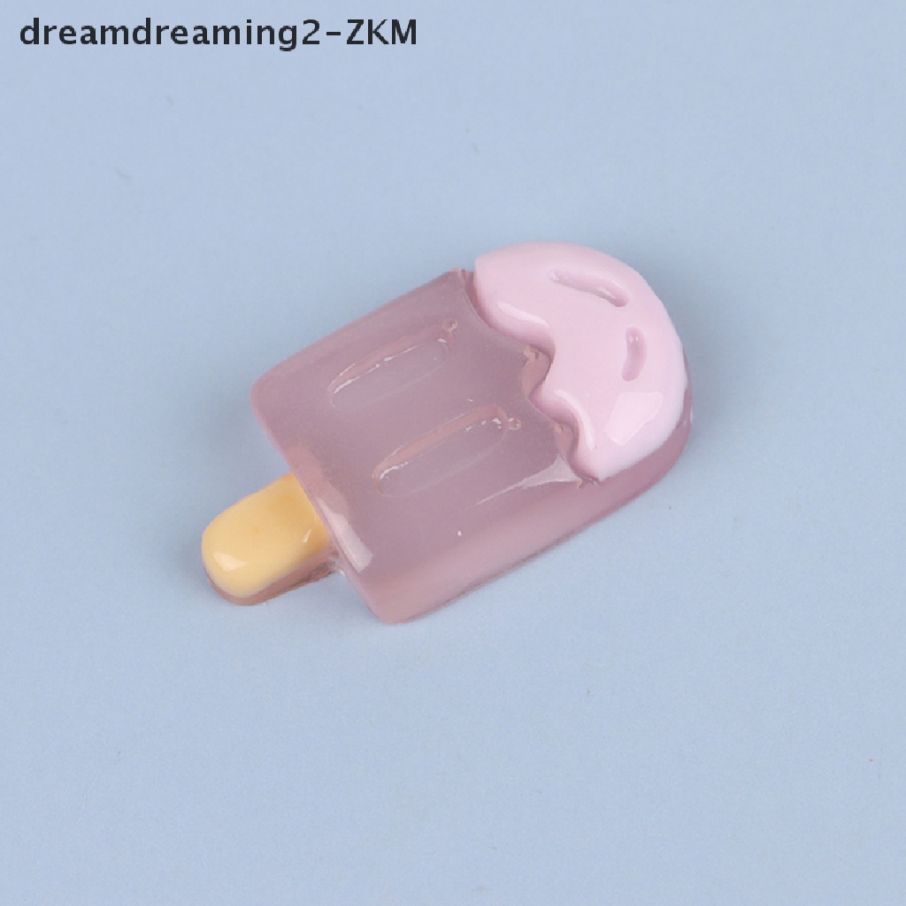 [Dreaming] Bộ 2 Cây Kem Đồ Chơi Resin Mini Phát Sáng Màu Sắc Ngọt Ngào Dễ Thương Trang Trí Thủ Công DIY