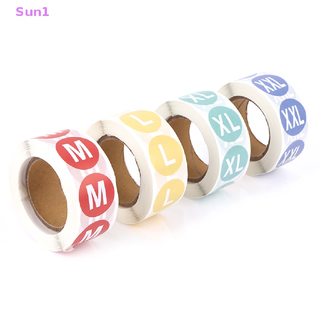 Set 500 Nhãn Dán Kích Thước 2.5cm Trang Trí Quần Áo Tiện Dụng